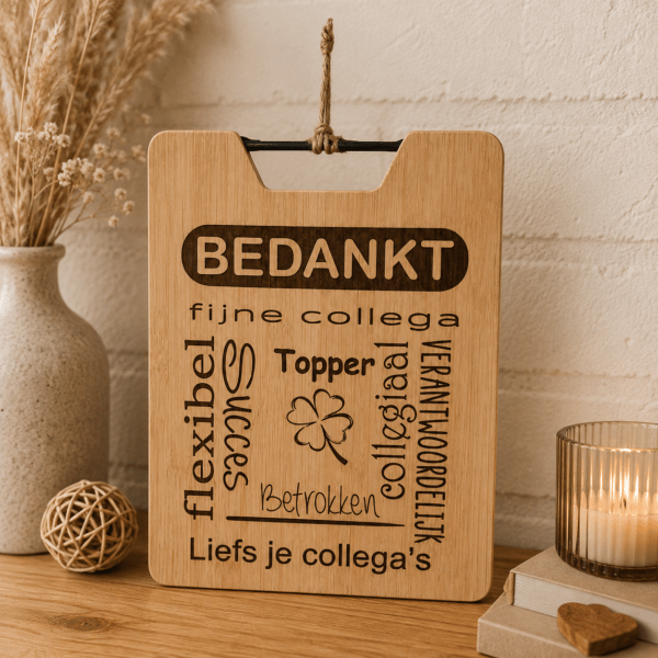 bedankt collega